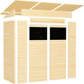 BERTILO Gartenhaus Pent Modern 1 2,52 x 1,37 m Beige