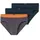 SCHIESSER Rio Slip gestreift Dunkelblau / Orange XXL 2er Pack