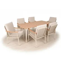 Garden Pleasure TULUM Set 7-tlg. Beige