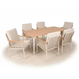 Garden Pleasure TULUM Set 7-tlg. Beige