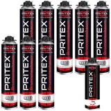 Brunnenschaum Set 8 x 750 ml inkl. Pistolenreiniger Bauschaum Montageschaum
