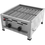 ChattenGlut Gasbräter 2-flammig 480 x 530 x 270 cm Edelstahl inkl. Rost