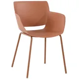 CLP Stuhl, Dunkelorange, Kunststoff, 58x80x54 cm, Esszimmer, Stühle, Esszimmerstühle, Armlehnenstühle