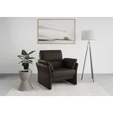 DOMO collection Sessel Pina Mikrofaser 99 x 95 x 88 cm Braun
