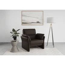DOMO collection Sessel Pina Mikrofaser 99 x 95 x 88 cm Braun