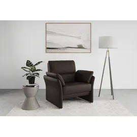 DOMO collection Sessel Pina Mikrofaser 99 x 95 x 88 cm Braun