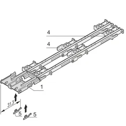 SCHROFF Strebe (Strut) - AMC STREBE MITTE 10STK