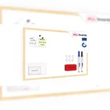 ALLboards Whiteboard mit Naturholzrahmen 80x50cm