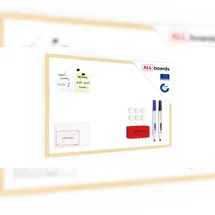 ALLboards Whiteboard mit Naturholzrahmen 80x50cm
