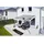 Gutta Terrassendach Premium 309 x 306 cm weiß / Polycarbonat bronce