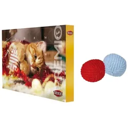 TRIXIE Adventskalender für Katzen + Strickbälle 2St