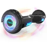 HITWAY Balance Scooter 6,5 Zoll Hoverboard mit Bluetooth und zwei starke Motoren, 15 km/h, Geschenk für Kinder und Jugendliche schwarz