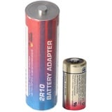 AccuCell Adapter Batterie 2R10 Duplex Stab-Batterie, 2R10R, 3010, 2010, 3,0 Volt 73x21mm max. 1600mAh