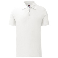 FRUIT OF THE LOOM 65/35 Tailored Fit Herren Poloshirt Slim Fit, weiß,