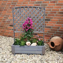Promadino Blumenkasten Flora 91 x 41 x 130 cm grau