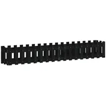 vidaXL Hochbeet Latten-Design 200 x 30 x 30 cm Schwarz