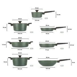 KASANOVA Corredo 2.0 Topf-Set 11-tlg. Topf + Pfanne