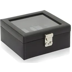 Friedrich23 Uhrenbox Infinity 6 Uhren 26126-9 - schwarz