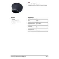 Mausmatte Gel schwarz DATALINE 67563