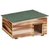 Relaxdays Igelhaus mit Boden Braun,Grün