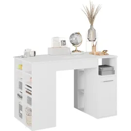 Vicco Schreibtisch Victoria, 135 x 68 cm, weiß, - Weiß