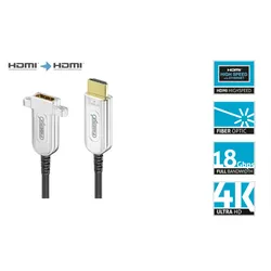 FiberX FX-I351-012 4K Premium High Speed HDMI AOC Glasfaser-Verlängerungskabel -...