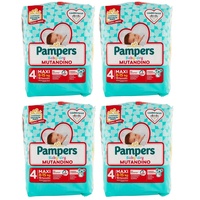 4er-Pack Pampers Baby-Dry Mutandino - Größe 4 - 16 Windeln Maxi 8-15Kg