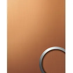 wallface Dekorpaneele, Metalloptik, strukturiert - braun