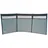Eurotrail ETTE0682 Windschutz mit Fenster 500 x 140 cm Grau