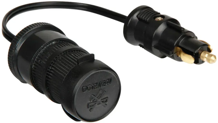 DIN-Adapter für Zigarettenanzünderbuchse LAMP 39028 Adapter 12/24V 8A