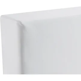 Beliani Boxspringbett Kunstleder Weiß 160 x 200 cm Schlafzimmer, Betten, Boxspringbetten