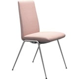 Stressless® Polsterstuhl Laurel, Low Back, Größe M, mit Beinen aus Stahl in Chrom matt rosa