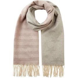 Arizona Schal ARIZONA, Damen, grau (grau, rosa), Web, Obermaterial: 100% Polyester, gemustert, gestreift, Modetücher Schal, im coolen College-Look - NEW