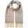 Arizona Schal ARIZONA, Damen, grau (grau, rosa), Web, Obermaterial: 100% Polyester, gemustert, gestreift, Modetücher Schal, im coolen College-Look - NEW