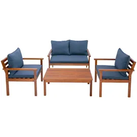 [en.casa] Brittoli Set 4-tlg. Braun
