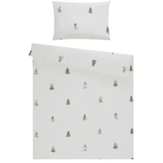 Uups Bettwäsche  Biber , weiß , Maße (cm): B: 100