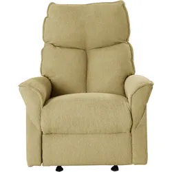Relaxsessel LA-Z-BOY, gelb (ochre gelb tbg 115), B:82cm H:103cm T:92cm, Teddyfleece TBG (100% Polyester), Sessel, inkl. Rücken- und Fußverstellung mit Trafo, Akku oder manuell