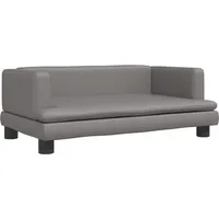SYFAXTM Kindersofa Grau 80x45x30 cm Kunstleder - Grau