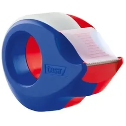 Klebefilmabroller tesafilm 19mmx10m 2 Rollen matt-unsichtbar rot/blau