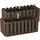 Prosperplast Balkon Blumenkasten 38 x 18 x 16,2 cm Braun