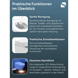 Schütte Owano Dusch-WC mit WC-Sitz Weiß