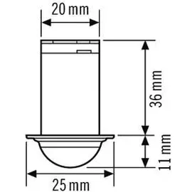 ESYLUX Bewegungsmelder MD-C 360i/6mini 0.6m