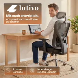 lutivo Alpha Kunstleder Schwarz
