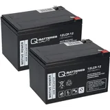 Q-Batteries Elektromobil 24V 2x 12LCP-12 12V - 13Ah AGM