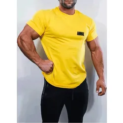 Universal Nutrition - Animal Brand Logo Tee - T-Shirt gelb Größe L