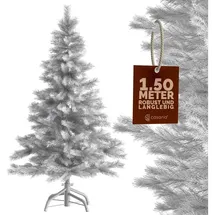 CASARIA Weihnachtsbaum künstlich 150cm dichte Spitzen schneller Aufbau Metallständer naturgetreu schwer entflammbar Tannenbaum Deko Christmas