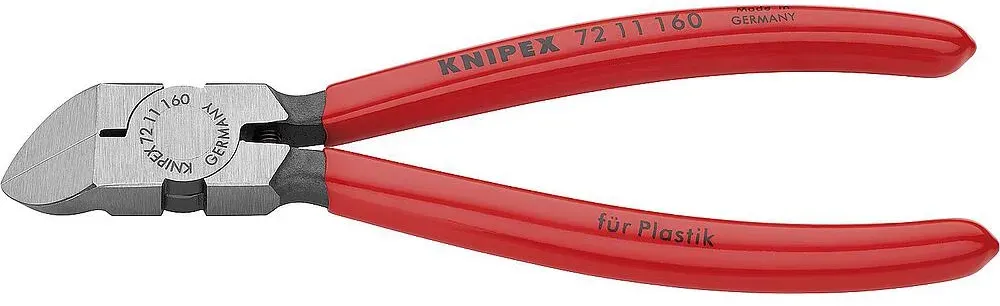 Kunststoff-Seitenschneider KNIPEX Länge: 160mm (45°gewinkelte Schneiden)