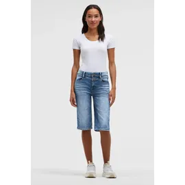 Soccx Damen, Jeans, Bermuda HA:NNI regular fit, Ocean Blue, 32 - 32W
