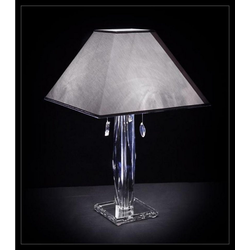 JVmoebel Schreibtischlampe Kristall Nachttisch Schreibtisch Lampe Tischlampe Lampe Leuchte Tisch Bohemia