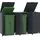 vidaXL Mülltonnenbox 207 x 79 x 117 cm anthrazit